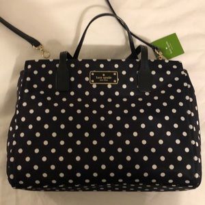 Brand New Kate Spade Polka Dot Nylon Purse